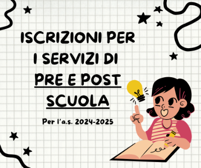 Grafica iscrizioni per e post scuola